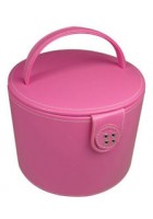 Pink PU Circular Box