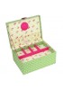 Large Green Polka Dot Box