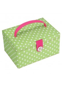 Medium Green Polka Dot Box