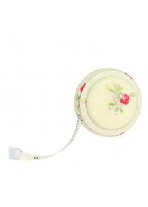 Cream Floral Tape Measure