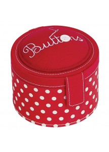 Red Polka Dot Button Box