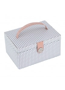 Medium Mink Polka Dot Box