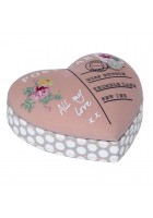 Vintage Postcard heart pin cushion