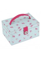 Medium Duck Egg Floral Box