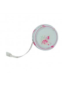 Duck Egg Floral Tape Measure