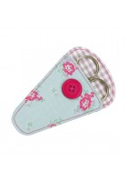 Duck Egg Floral Scissor Pouch