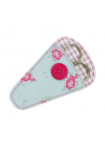 Duck Egg Floral Scissor Pouch